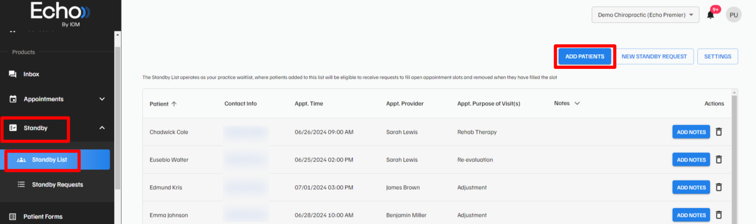 Echo - Standby 101