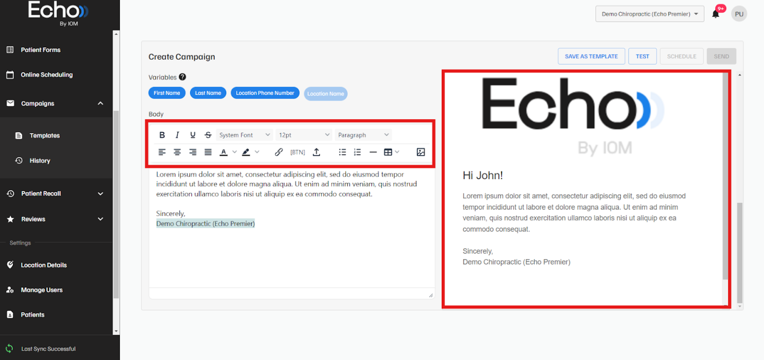 Echo - Campaigns: Getting Started / General Overview